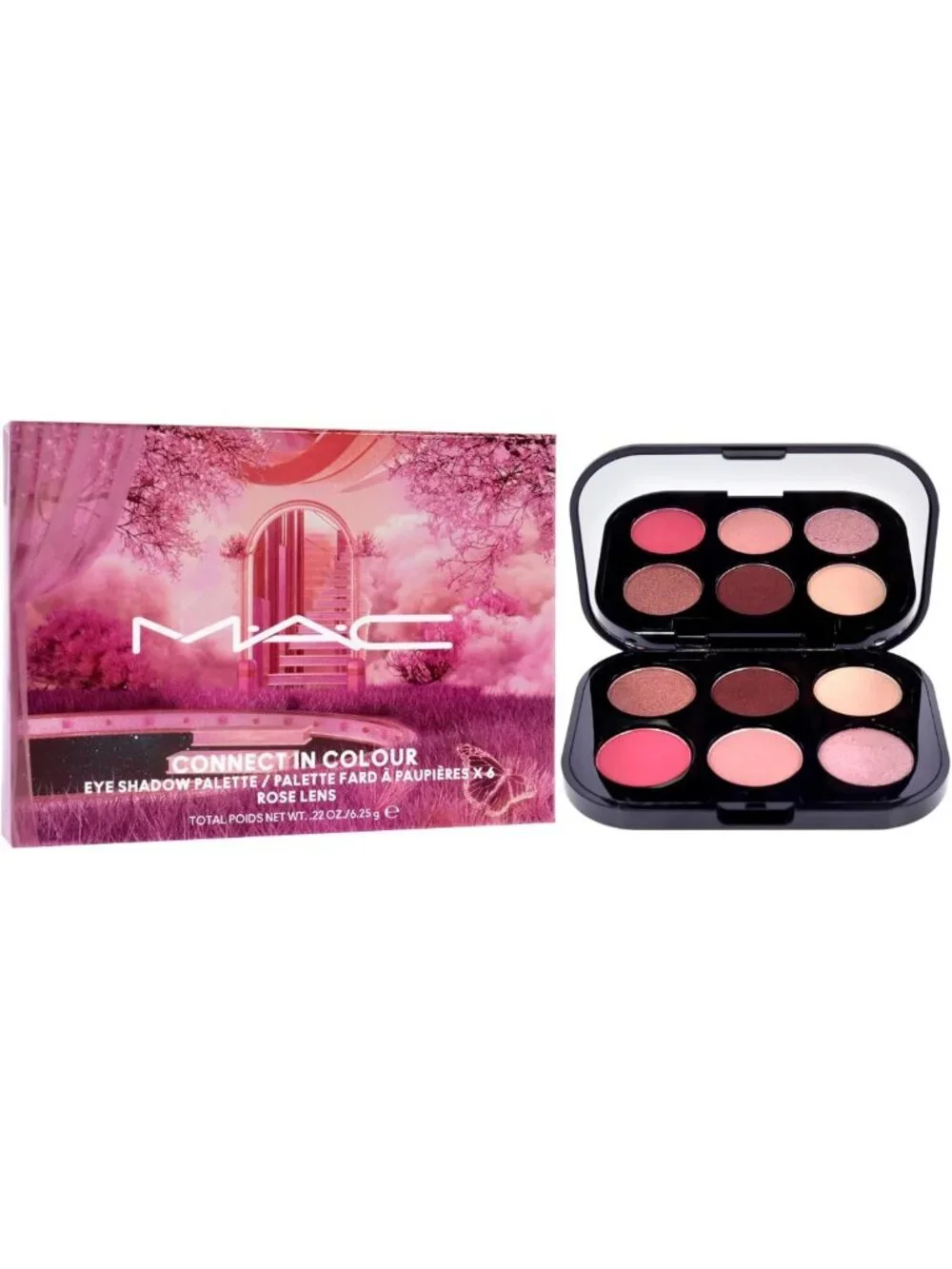 Vibrant Rose Lens Eye Shadow Palette - 12 Shades, Long-Lasting, Perfect for